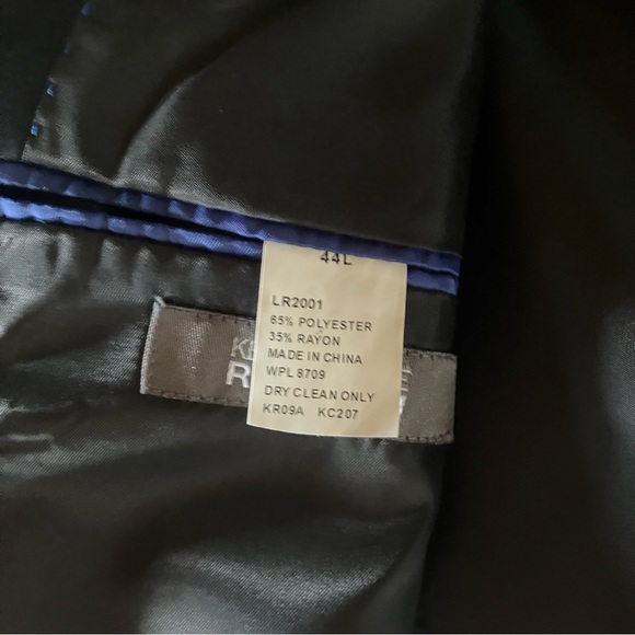 Kenneth Cole Reaction Men's Suit Separates Jacket, Black, Excellent Condition - Picture 7 of 10